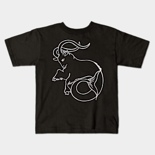 Capricorn Zodiac Sign Kids T-Shirt